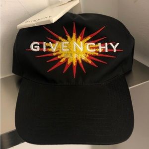 Authentic Givenchy Sun Flames Black & Orange New SnapBack Dior Valentino Hat Cap